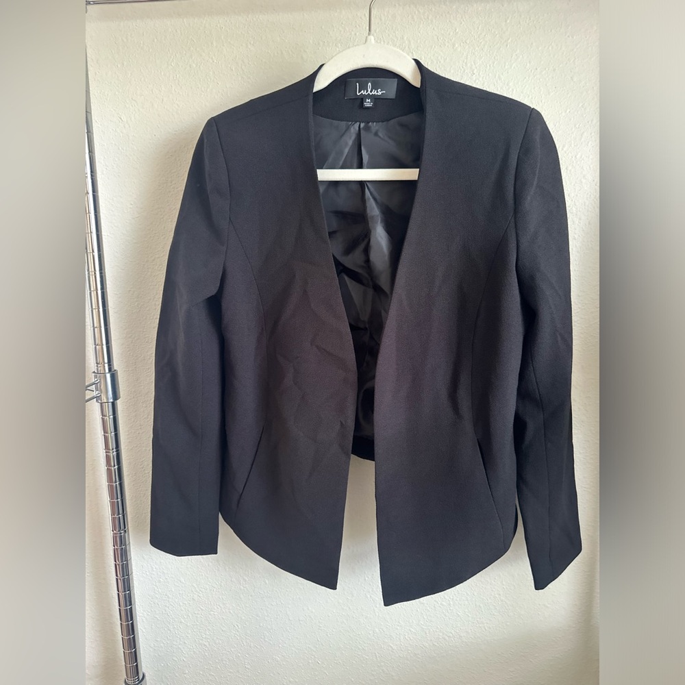 LULUS Black Women's Blazer Jacket.